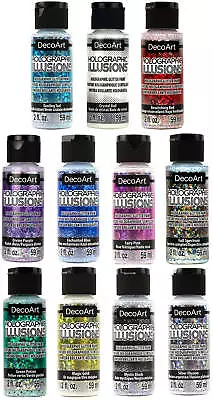 £8.99 • Buy DecoArt - Holographic Range - 59ml Bottles - Various Colours - Buy 5, Get 5 Free