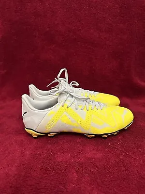 PUMA Future Play FG/AG Soccer Cleats Yellow Gray Mens Size 8.5 107377-04 NEW • $42