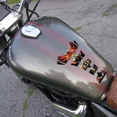 Tank Pad Fuel Tank Sticker Fish Bone Decal Motorbike Fit For Harley Sportster • $13.11