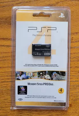 Sony PSP 4GB Memory Stick Pro Duo Official OEM Brand New Sealed • $58.52