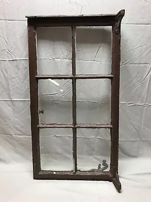 Vintage 20x37 Steel 6 Lite Single Casement English Tudor Window Old 702-23B • $395