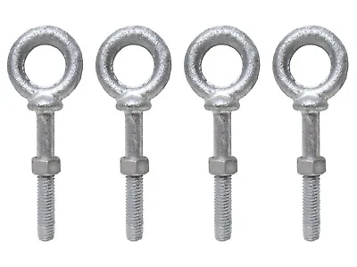 1/2  X 8  Shouldered Eye Bolts Forged Rigging Anchor Point - Pack Of Four • $16.99
