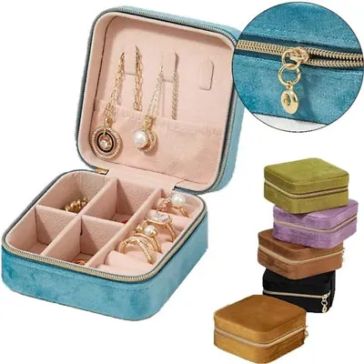 Jewellery Box Travel Boxes Jewelry Organizer Ornaments Storage Case Portable • £7.57
