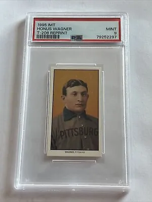 1995 IMT Honus Wagner T-206 Reprint PSA 9 Mint HOF Pittsburgh Pirates • $20