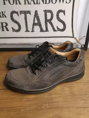 Men's ECCO Brown Leather EU 41 UK 7 Shoes • £29.99