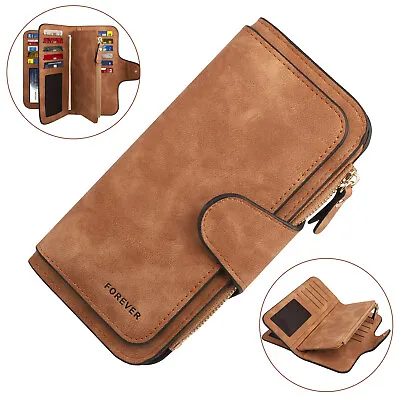 Women Lady Soft Leather Wallet Long Clutch Card Holder Purse Pocket Handbag Gift • $10.98