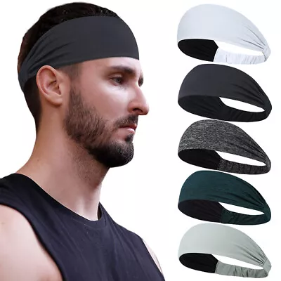 Sports Headband Running Sweatband Cycling Hairbands Tennis Yoga For Men Women • $5.99