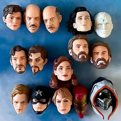 Marvel Legends Captain America Thor Spider-man Kingpin Tony Stark Head UPICK • $8.79