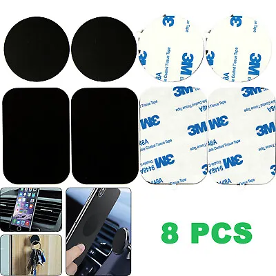 8PCS Metal Plates Sticker Replace For Magnetic Car Mount Holder Cell Phone GPS • £3.99