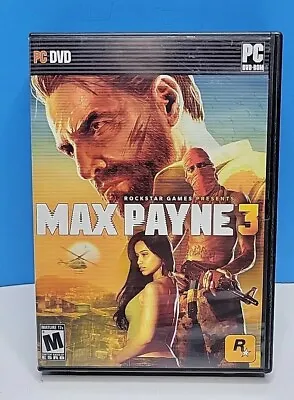 Max Payne 3 PC 2012 Rockstar Games Complete With Manual 4 Disk Video Game • $18