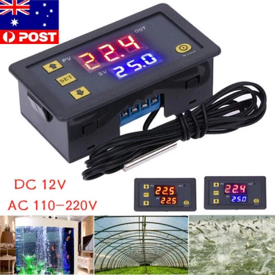 $11.89 • Buy W3230 12V/110-220V Digital Temperature Controller Temp Sensor Thermostat Control