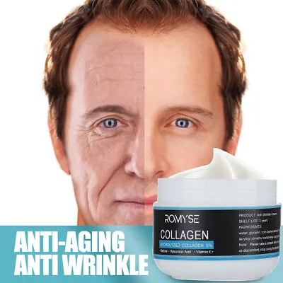 £6.65 • Buy Mens Face Cream Anti Aging Wrinkle Remove RETINOL HYALURONIC ACID VITAMIN E