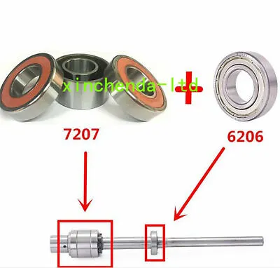 1pc/1Set Milling Machine Part R8 Spindle Bearings 7207DB Bearin 6206 (No Spindle • $14.07