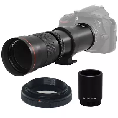 Vivitar 420-800mm F/8.3 Telephoto Zoom Lens For Canon Digital SLR Cameras • $84.99