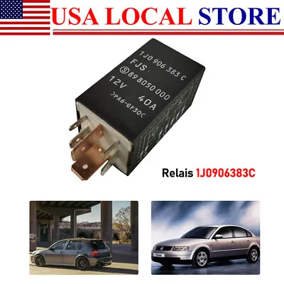 $13.85 • Buy New Fuel Pump Relay Gas Fits For VW Beetle Jetta Passat Golf Audi TT 1J0906383C