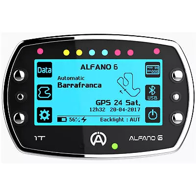 Alfano 6 1T GPS Kart Lap Timer / Data Logger - 1 Temperature Input - Option 4 • $940.08