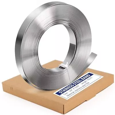 Stainless Steel Strapping Band Coil - 3/4'' X .03'' X 100' Steel Strapping Ro... • $73.78