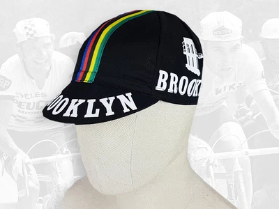 $13.50 • Buy BROOKLYN Retro Vintage Style Team Cycling Cotton Cap Eroica BLACK- FREE SHIPPING