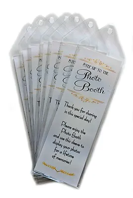 Premium Photo Booth Bookmark Sleeves With Inserts For 2  X 6  Strips • $14.97
