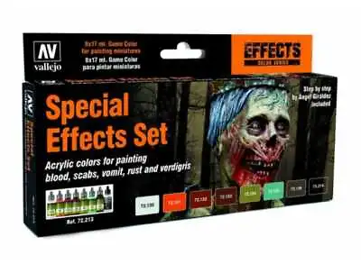 Vallejo 17ml X 8 72213 Game Acrylic Color Paint Set - Special Effects • £18.89