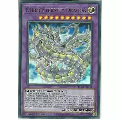 LDS2-EN033 Cyber Eternity Dragon Ultra Rare 1st Edition YuGiOh Trading Card TCG • £4.40