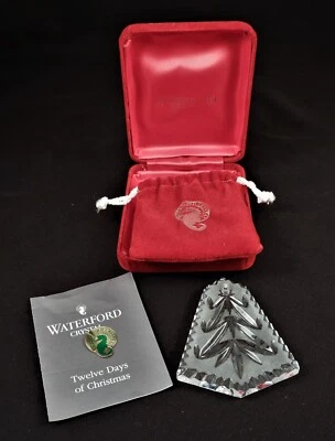 $10 • Buy Waterford Crystal Christmas Tree Noel  Ornament In Box