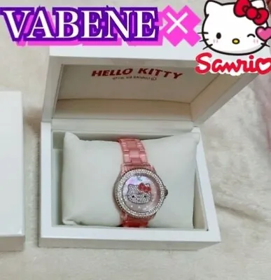 $359.99 • Buy VABENE Italy　Hello Kitty Collaboration Swarovski Wristwatch Sanrio Genuine