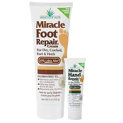 Miracle Foot Repair Cream 8 Ounce Tube Plus Miracle Hand Repair 1 Ounce Tube • $100