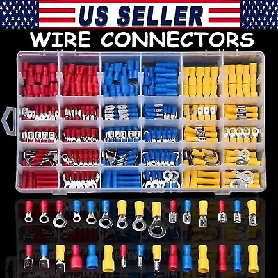 280PCS Assorted Insulated Electrical Wire Crimp Terminals Port Connectors Kit US • $8.99