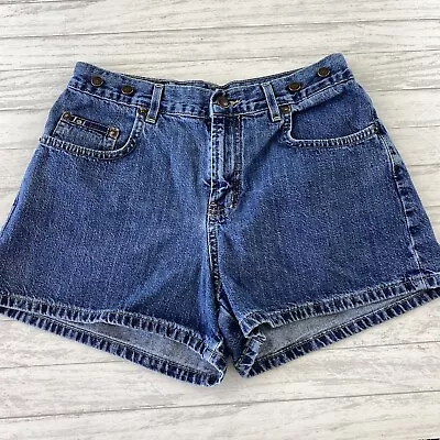 $19.99 • Buy Lee Jeans Womens Shorts Denim High Rise Suspender Buttons Size 9
