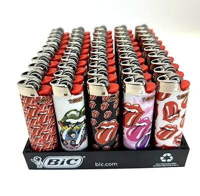 50x Genuine BIC Big Maxi Lighters In Lips Designes • $64.97