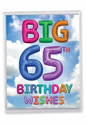 65th Birthday Card (8.5 X 11 Inch) - Bday Milestone J9401MBG-US • $9.98