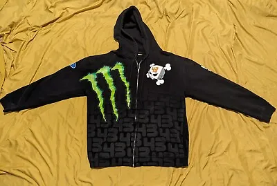 DC Ken Block Rally Car #43 Monster Energy Zip Up Hoodie Rare  • $119.99