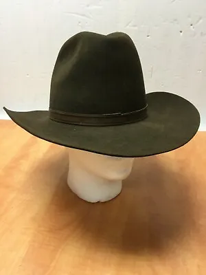 Vintage BILTMORE Cowboy Hat 4XXXX Western Brown Size 6 7/8  Silver Buckle  • $44.98