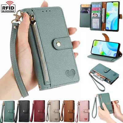 Fr OPPO Reno 11F 5G A78 A58 A17 A74 Find X5 Pro Case Zipper Leather Wallet Cover • $20.99