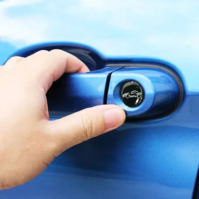 4Pcs/Set 20mm Black Car Lock Keyhole Sticker Protection Cover Accessories Trims • $8.60