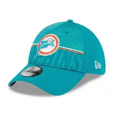 Miami Dolphins New Era 2023 Training Camp Throwback  39THIRTY Flex Hat~ Aqua • $29.99