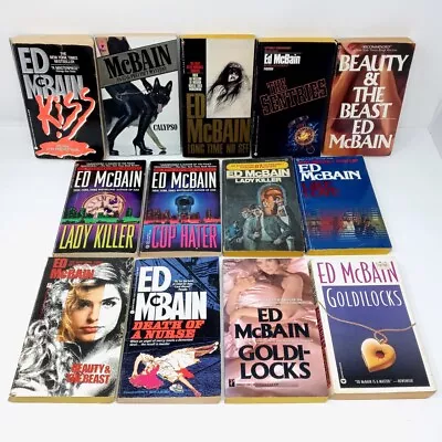 Ed McBain Vintage Paperback Book Lot Of 13 - 87th Percent Kiss Calypso Sentries • $24.95