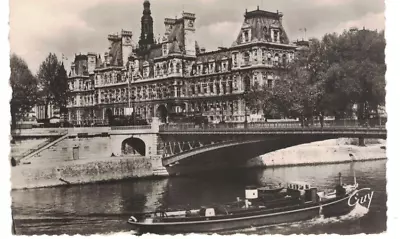 1945 Vintage RPPC POSTCARD Paris France D'Art Guy Edition Hotel D'Arcole Photo • $8.49