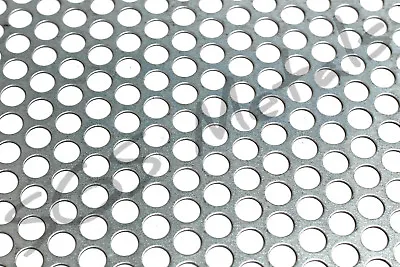 £3.50 • Buy 10MM Diameter Holes PERFORATED Sheet - 4 Materials - Popular Pre Cut Sizes