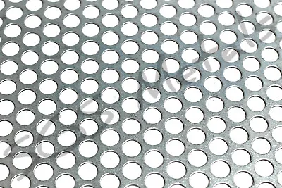 10MM Diameter Holes PERFORATED Sheet - 4 Materials - Popular Pre Cut Sizes • £3.50