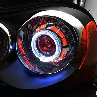 2.0  70w Car Motorcycle Led  Projector Lens With Dual Led Angel Eyes • $59.20