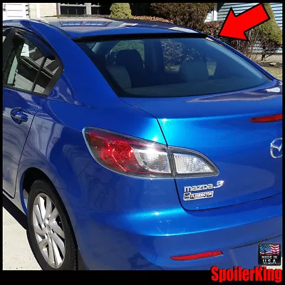 SpoilerKing Rear Window Roof Wing Spoiler (Fits Mazda 3 2010-13 4dr) 284R  • $96.75