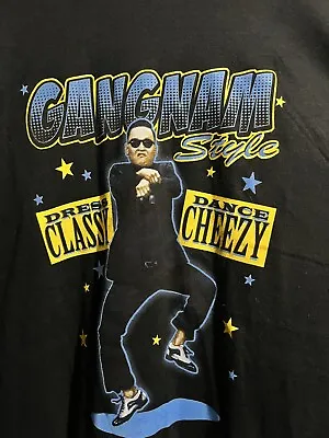 Gangnam Style Mens T Shirt XXL Black Psy Dress Classy Dance Cheesy Sick Graphics • $24.99