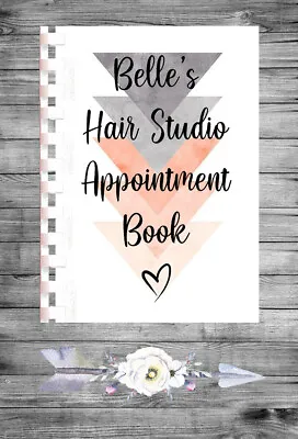 £9.95 • Buy Personalised A4 Appointment Book/Diary - Beauty - Makeup - Hair - BP27