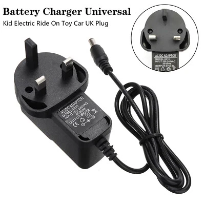 Battery Charger Universal 6V 1A Replace For Kid Electric Ride On Toy Car UK Plug • £6.98