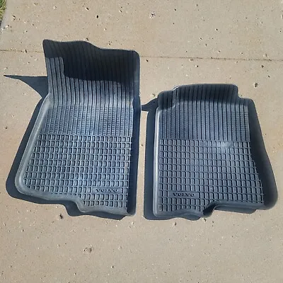 Volvo 240 Original Black Floor Mats Trays Waffle Rare 242 244 245 Floormats • $190