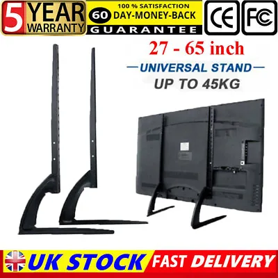 Table-top Universal TV Stand Base For 27 -65  Samsung LG Vizio LG Flat Screen CC • £13.49