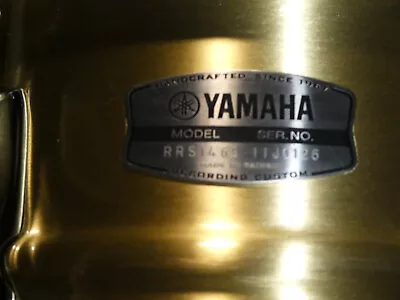 Yamaha Recording Custom Brass Snare Drum 14  X 6.5” • $495