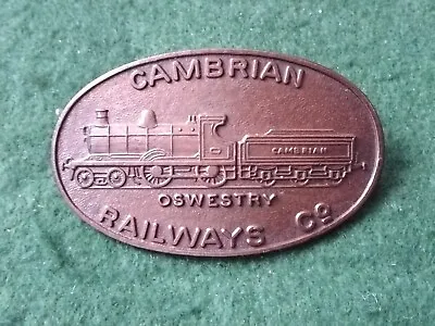 Cambrian Railways Company Oswestry Cap Badge. • £12.50